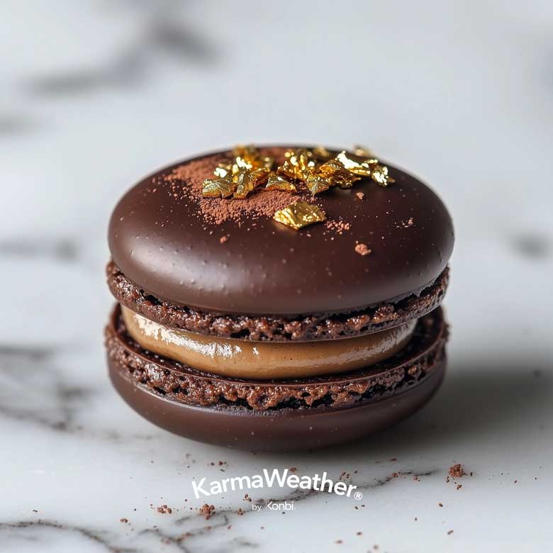 Rat et Macaron au chocolat noir